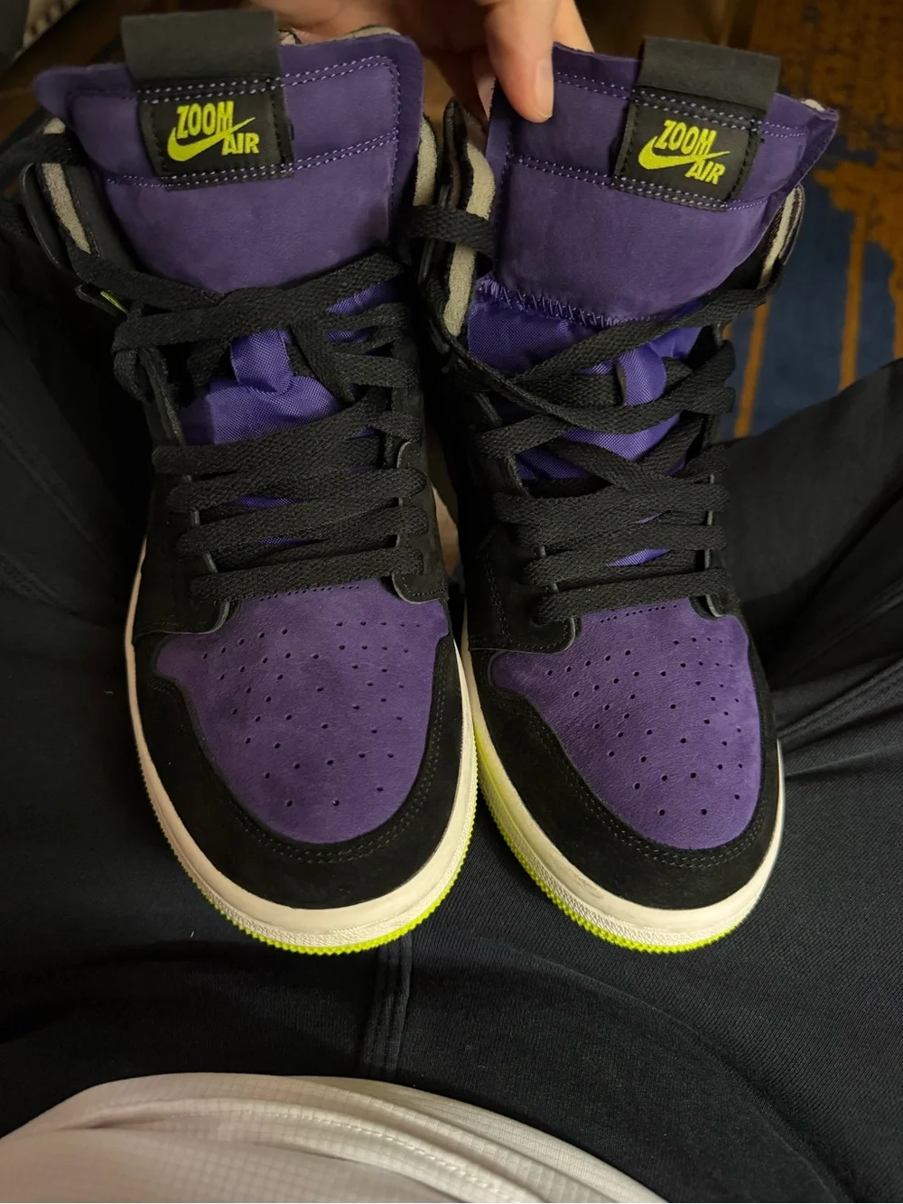 Jordan 1 Nike Zoom air purple lemon venom